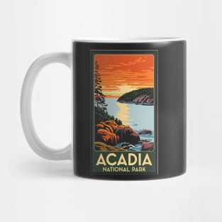 Acadia National Park Colorblock Mug